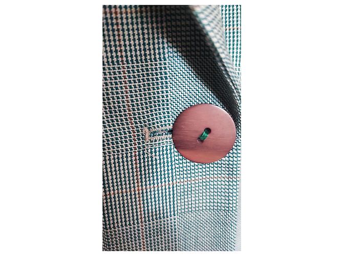 Autre Marque Blazer Prince de Gales Verde de Lana Verde claro - vista 5
