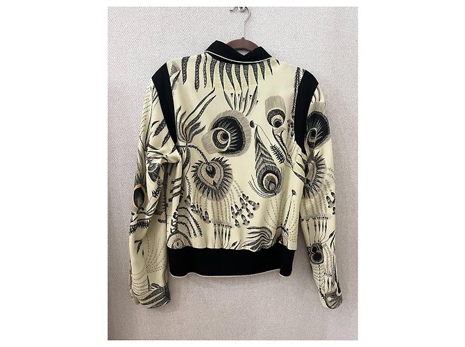 Dries Van Noten Samtbluse Velvet Black Schwarz Beige - Ansicht 2