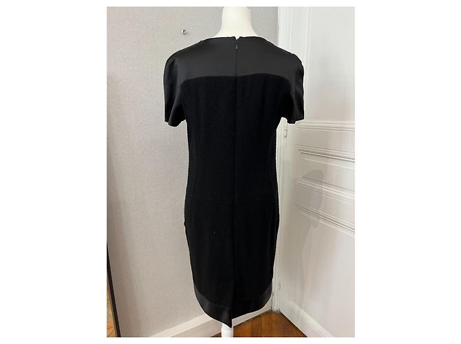 Chanel Vestido negro con botones Gripoix Gris - vista 2