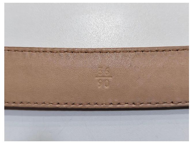 Prada Gürtel aus beige Saffiano Leder Pink - Ansicht 11