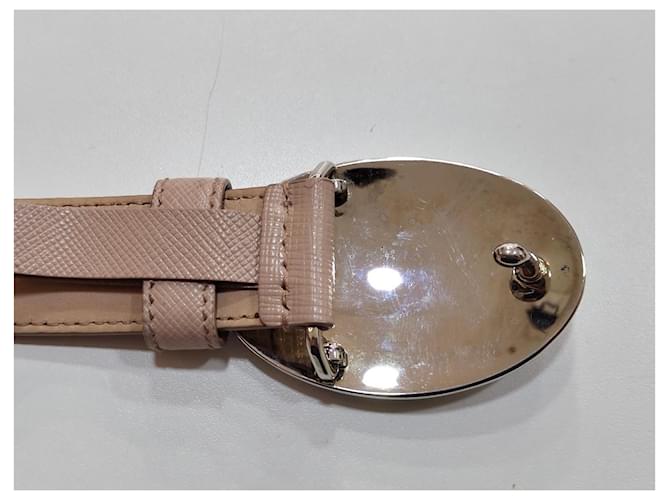 Prada Gürtel aus beige Saffiano Leder Pink - Ansicht 3
