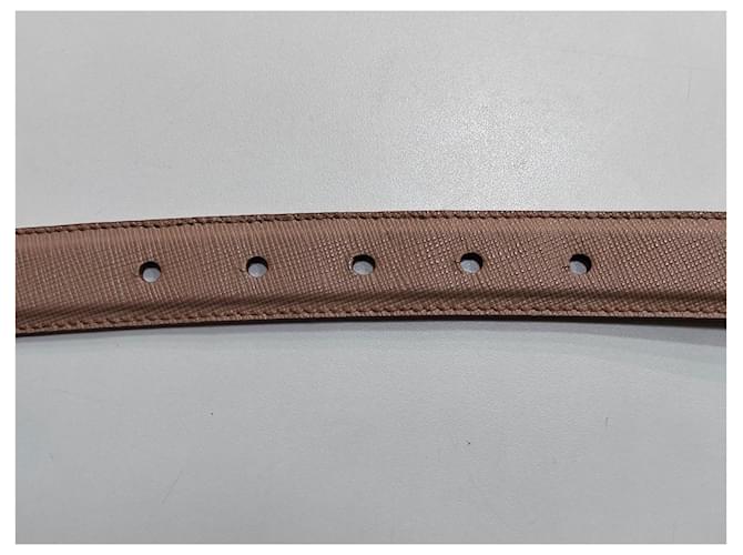 Prada Gürtel aus beige Saffiano Leder Pink - Ansicht 6