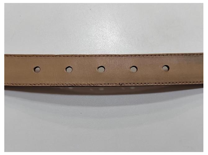 Prada Gürtel aus beige Saffiano Leder Pink - Ansicht 7