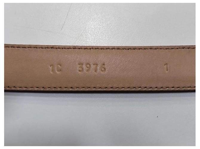 Prada Gürtel aus beige Saffiano Leder Pink - Ansicht 8