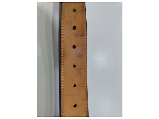 Louis Vuitton Monogram Gürtel Goldene Schnalle Braun - Ansicht 6