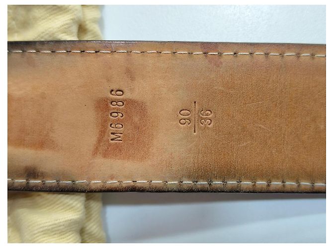 Louis Vuitton Monogram Gürtel Goldene Schnalle Braun - Ansicht 8