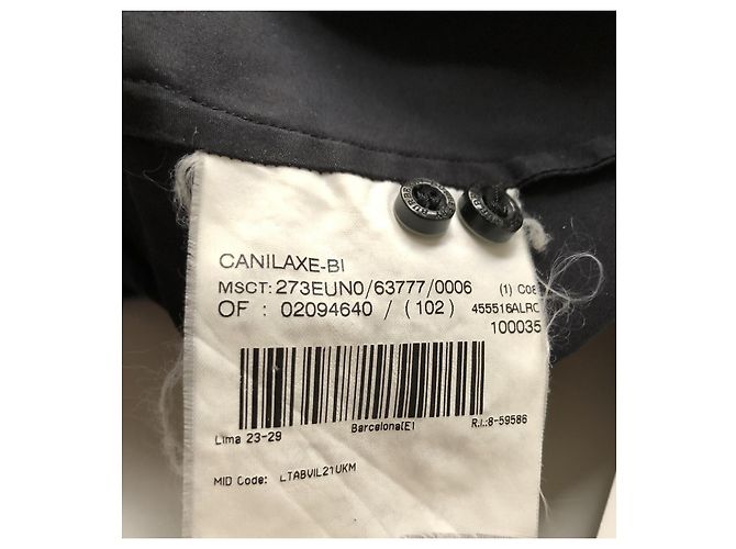 Camicia Burberry nera in cotone slim fit Nero - vista 10
