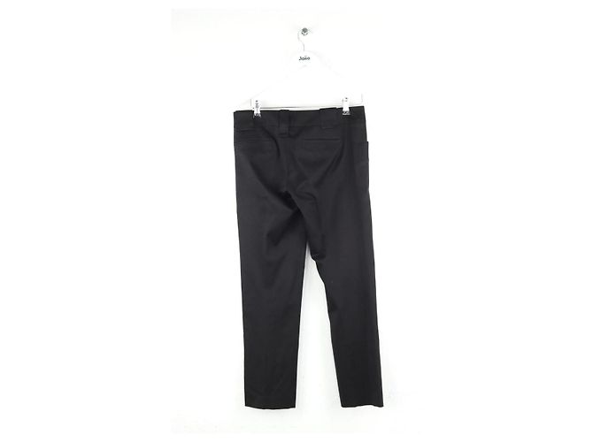 Gucci Pantalones slim de algodón negro - vista 3