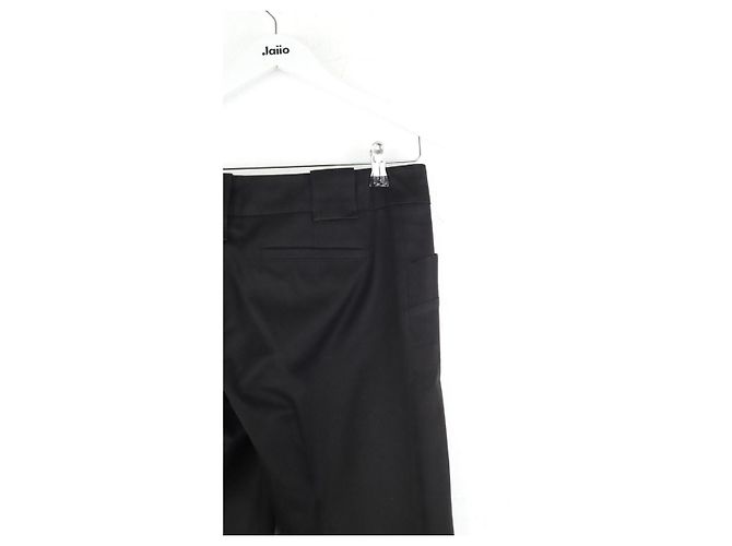 Gucci Pantalones slim de algodón negro - vista 4