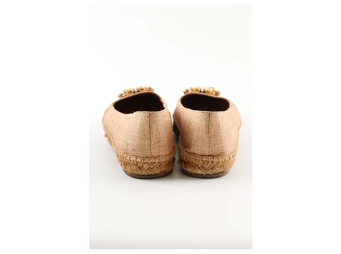 Espadrillas Dolce & Gabbana in tessuto beige 39 - vista 2