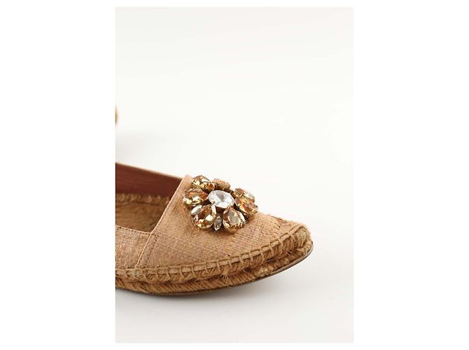 Espadrillas Dolce & Gabbana in tessuto beige 39 - vista 4