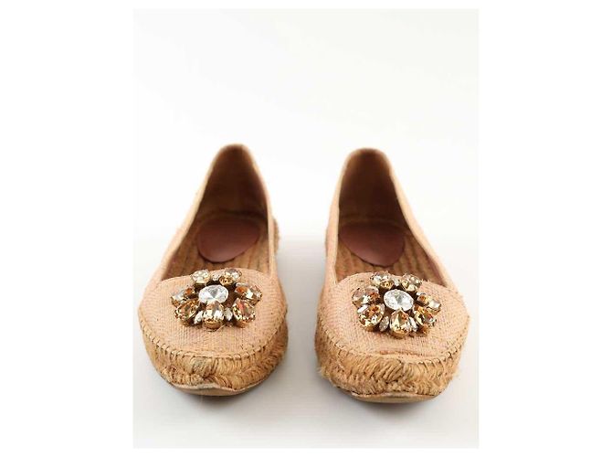 Espadrillas Dolce & Gabbana in tessuto beige 39 - vista 5