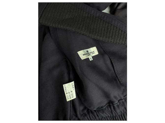 Vintage Balenciaga Bomberjacke M Marineblau - Ansicht 10