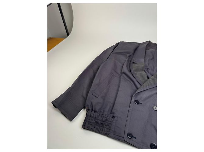 Vintage Balenciaga Bomberjacke M Marineblau - Ansicht 11