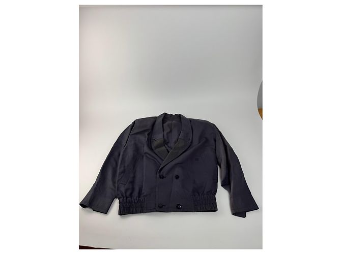 Vintage Balenciaga Bomberjacke M Marineblau - Ansicht 12