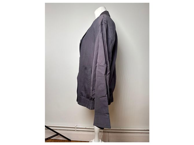 Vintage Balenciaga Bomberjacke M Marineblau - Ansicht 2