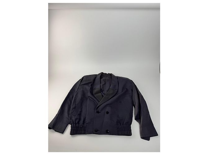 Vintage Balenciaga Bomberjacke M Marineblau - Ansicht 6