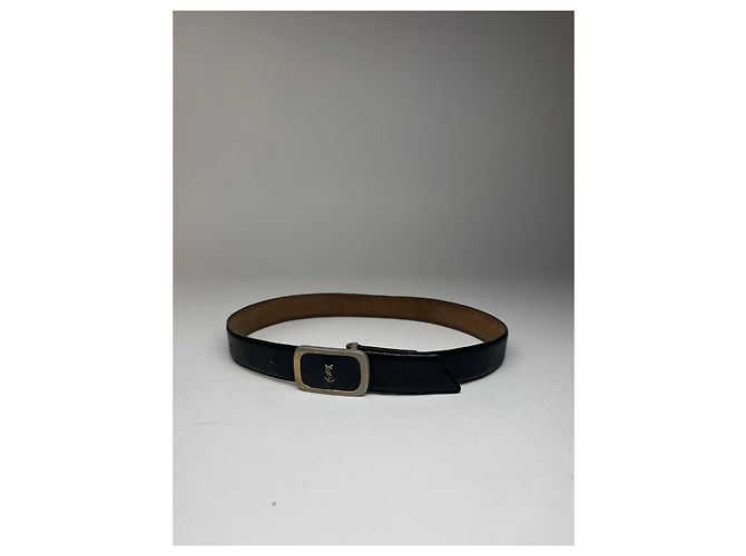 Vintage Yves Saint Laurent Ledergürtel schwarz - Ansicht 10