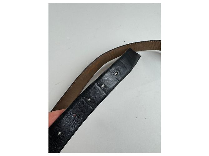 Vintage Yves Saint Laurent Ledergürtel schwarz - Ansicht 5