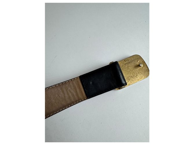 Vintage Yves Saint Laurent Ledergürtel schwarz - Ansicht 6