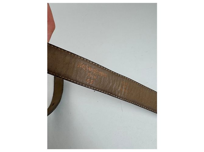 Vintage Yves Saint Laurent Ledergürtel schwarz - Ansicht 8