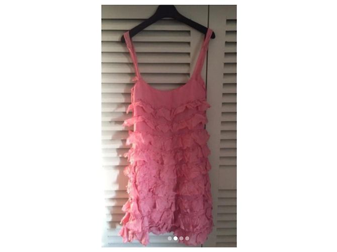 Vestido Ralph Lauren de seda rosa - vista 3