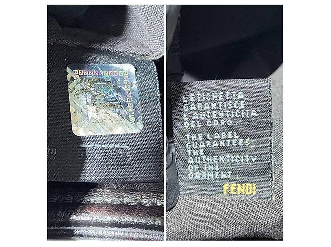 FENDI Zucca Piccola Borsa da Shopping Chef Tobacco Moro Marrone - vista 6