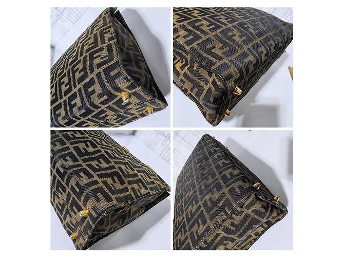 FENDI Vintage Zucca Canvas Tote Braun - Ansicht 14