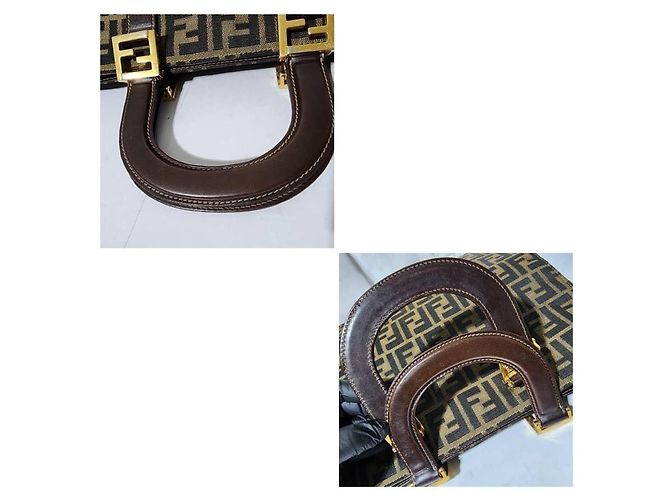 FENDI Vintage Zucca Canvas Tote Braun - Ansicht 5
