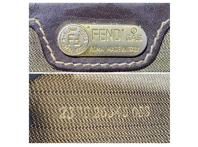 FENDI Vintage Zucca Canvas Tote Braun - Ansicht 6