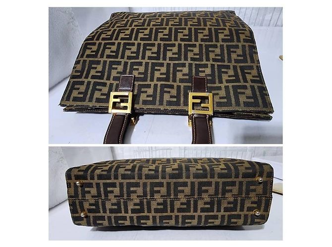 FENDI Vintage Zucca Canvas Tote Braun - Ansicht 8
