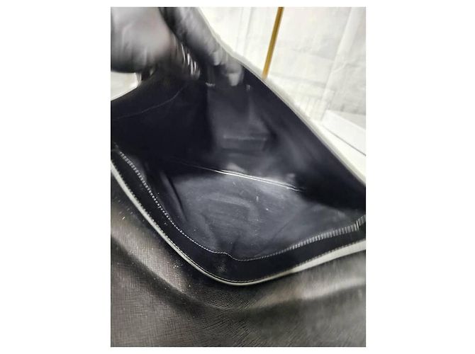 Clutch Attache Saffiano PRADA Nero - vista 11
