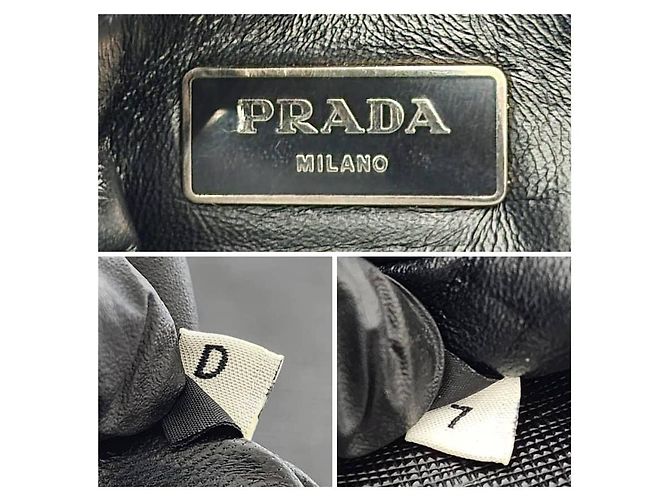 Clutch Attache Saffiano PRADA Nero - vista 8
