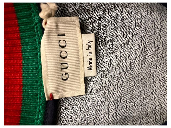Gucci veste bomber bébé en denim bleu foncé - vue 5