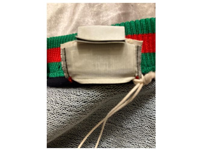 Gucci veste bomber bébé en denim bleu foncé - vue 8
