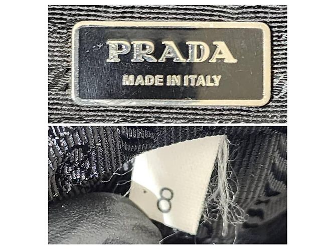 Borsa da viaggio in nylon tessuto nero con rifiniture Saffiano di Prada 60 cm - vista 5