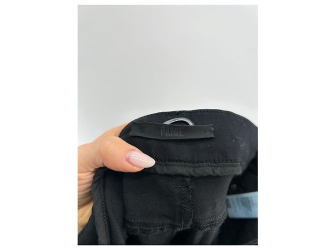 Paige Jeans Jeans slim negros Paige de algodón Talla 26 - vista 4