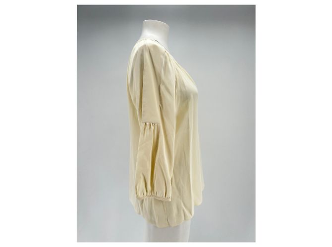 Tibi Seidenbluse Khaki - Ansicht 3