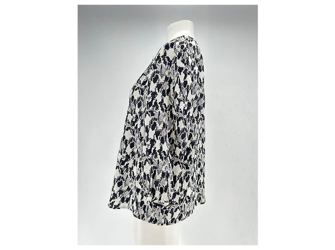 Blusa Joie de seda estampado cebra negro S - vista 4