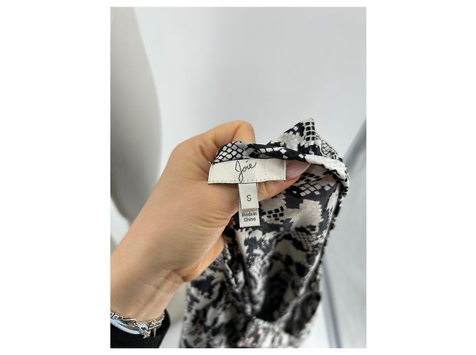 Blusa Joie de seda estampado cebra negro S - vista 5
