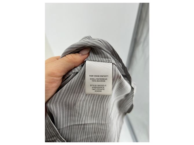 Joie Seidenbluse weiß und grau - Ansicht 6