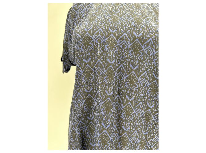 Ba&Sh Kurzes Kleid aus schwarzer und marineblauer Seide Gr. 34 - Ansicht 5