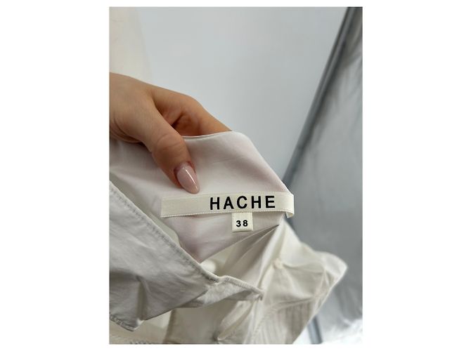 Autre Marque Abito corto bianco senza maniche HACHE - vista 5