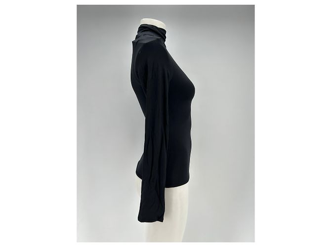 Autre Marque Pull à col roulé noir RE ONA - vue 3