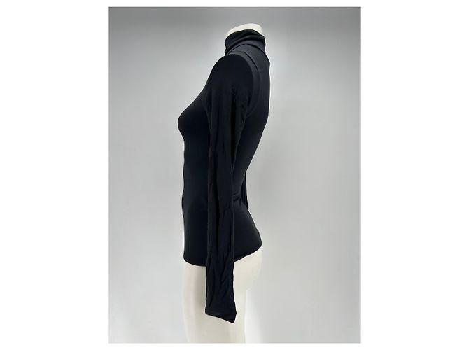 Autre Marque Pull à col roulé noir RE ONA - vue 4