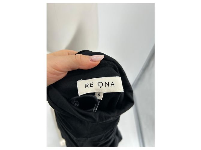 Autre Marque Pull à col roulé noir RE ONA - vue 6