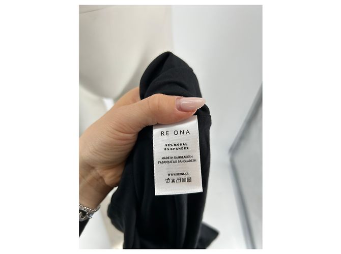 Autre Marque Pull à col roulé noir RE ONA - vue 7
