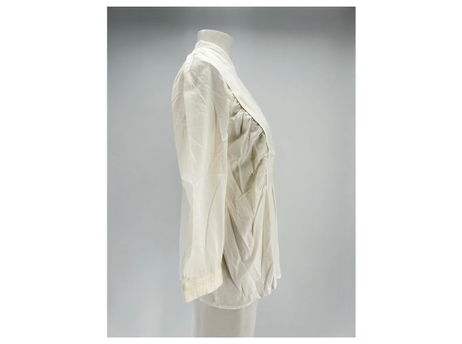 Autre Marque Blusa JO NO FUI de algodón blanco - vista 3