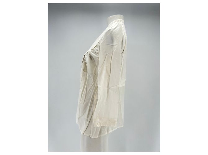 Autre Marque Blusa JO NO FUI de algodón blanco - vista 4