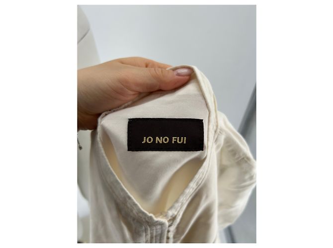 Autre Marque Blusa JO NO FUI de algodón blanco - vista 5